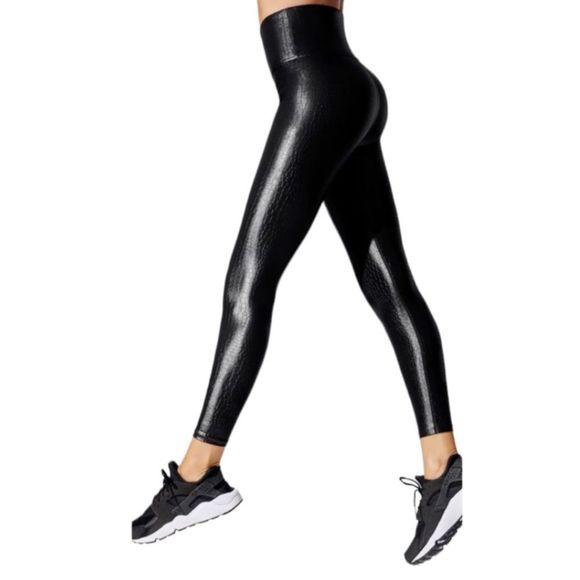 Carbon38 Pants - Carbon38 High Rise 7/8 Legging in Crocodile Takara Shine